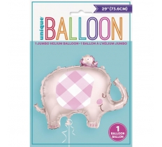 Pink Elephant Giant Foil Balloon 29"