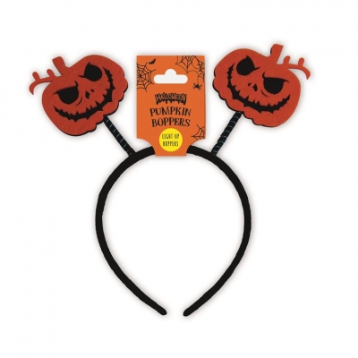 Halloween Pumking Light Up Head Boppers