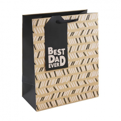 Best Dad Kraft Large Gift Bag