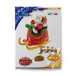 46" 3D Santa Sleigh