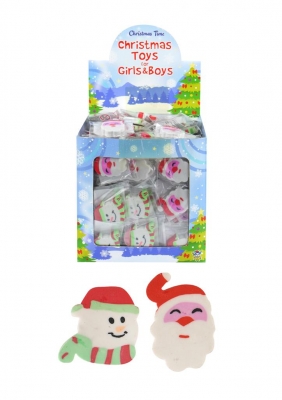 Christmas Character Erasers x 208 ( 7p Each )