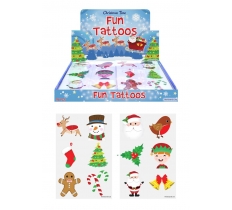 Christmas Tattoos 4cm / 6Pc Per Sheet X 96 ( 9p Each )