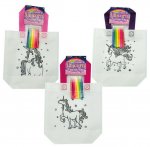 Colour In Your Own Unicorn Canvas Bag