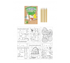 Eco-Friendly Mini Easter Colouring Set ( 14cm x 10cm )