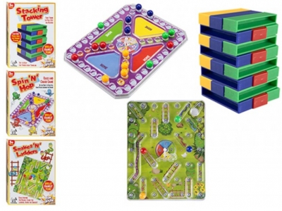 Spin N Hop, Tower, Snakes & Ladders Games