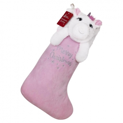 Deluxe 3D Ultrasoft Feel Unicorn Stocking