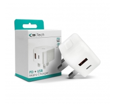 PD 20w USB & Type C Fast Charging Mains Charger