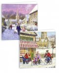 Square Village Scene Card Pack Of 10