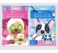 Face Facts Printed Masks Pampered Pooch / Bubble Trouble