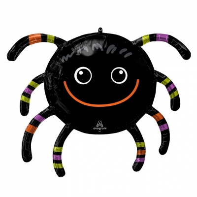 Smiley Spider Supershape 28" Foil Balloon