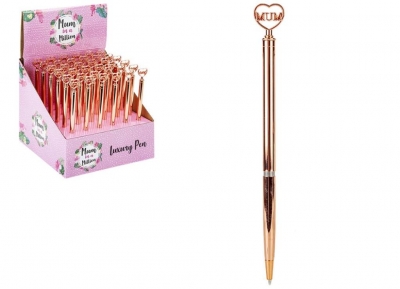 Luxury Mum Pen In Display Rose Gold Barrel