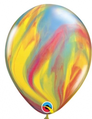 11" Round Traditional Agate 25 Pack Latex Balloons