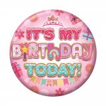 Badges 5.5cm - Happy Birthday Female Juv