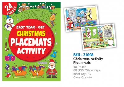 Christmas Placemats Activity Book (ZERO VAT)