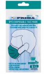 Disposable Masks 3 Ply 5 Pack