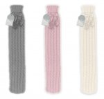Cable Knitted Hot Water Bottle 2L