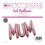 Mum Foil Balloon In Pink