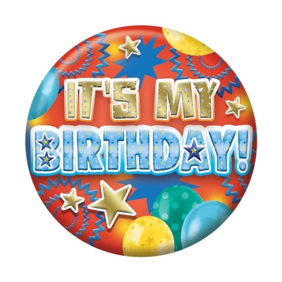 Badges 5.5cm - Happy Birthday Male Juv