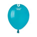 Gemar 5" Pack 50 Latex Balloons Turquoise #068