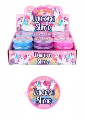 Unicorn Slime Tubs 7cm x 2cm ( Assorted Colours )