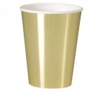 Gold Foil 12oz Paper Cups 8Pack