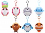 Plush 10cm Sea Life Animal With Clip ( Assorted Designs )