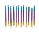 Rainbow Ombre Tall Candles ( 12 )