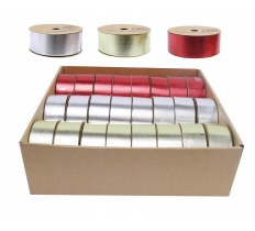 Metallic Embossed Ribbon 10m ( Assorted Colours )