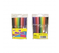Tallon 10 Fine Tip Fibre Colouring Pens