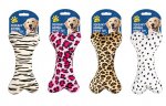 Animal Print Squeaky Dog Toy