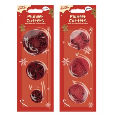 Xmas Plunger Cutters 3 Pack