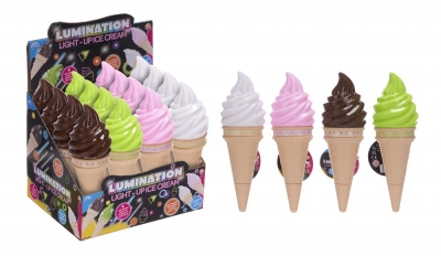 Light Up Ice Cream 17.5cm ( Assorted Colours )