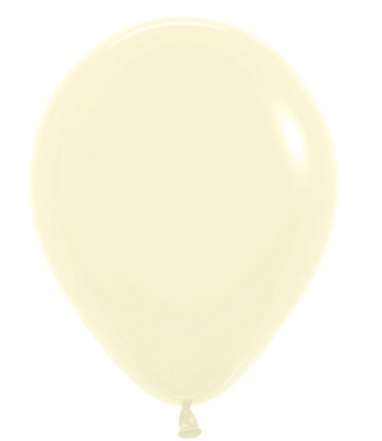 Sempertex Pastel Matt Yellow 5" Latex Balloons 100 Pack