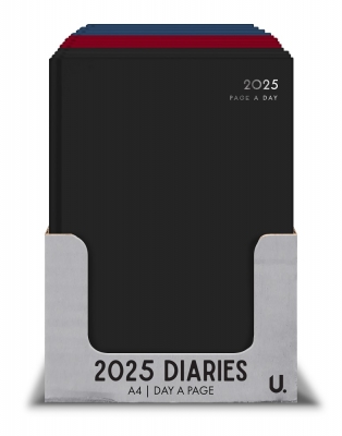 2025 A4 Page A Day Classic Diary (half Page Weekends)