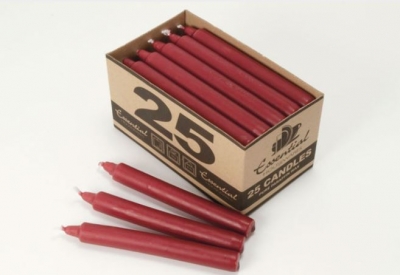 Burgundy 7Hr Window Box Candles