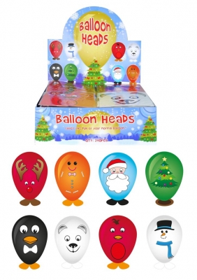 Christmas Charcater Balloon Heads x 240 ( 13p Each )