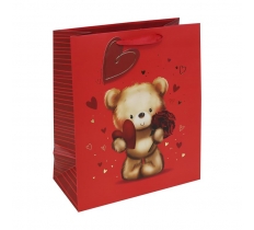 Valentine's Day Cute Bear Large Bag