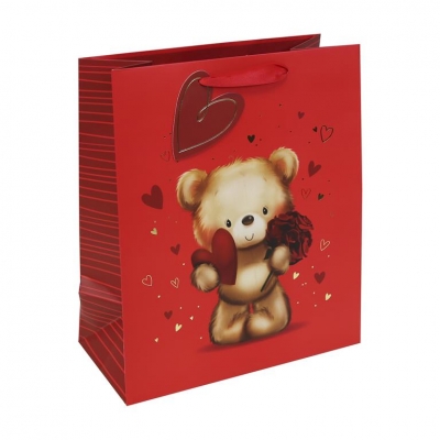 Valentine's Day Cute Bear Large Bag