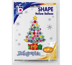 Sparkling Ornament Tree 39" Balloon