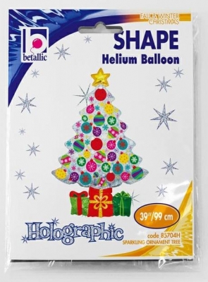 Sparkling Ornament Tree 39" Balloon