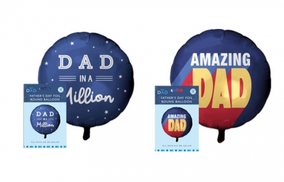 Fathers Day 18" Round Foil Balloon