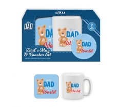 Father's Day Mug & Coaster Duo Set