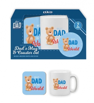 Father's Day Mug & Coaster Duo Set