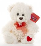 20cm Valentines Bear Cream