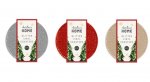 Christmas Glitter Vinyl Coasters 12cm ( 4 Pack )