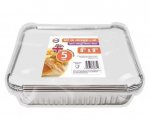 5 Pieces 9 x 9 Deep Foil Containers & Lids