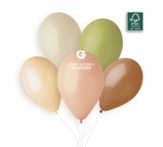Gemar 13" Latex Balloons Gemar Naturals 50 Pack ( Assorted )