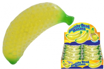 Banana Squeeze Squishy With Beads