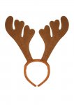 Felt Antler Headband Brown