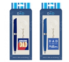 Dad Pen & Keychain Gift Set